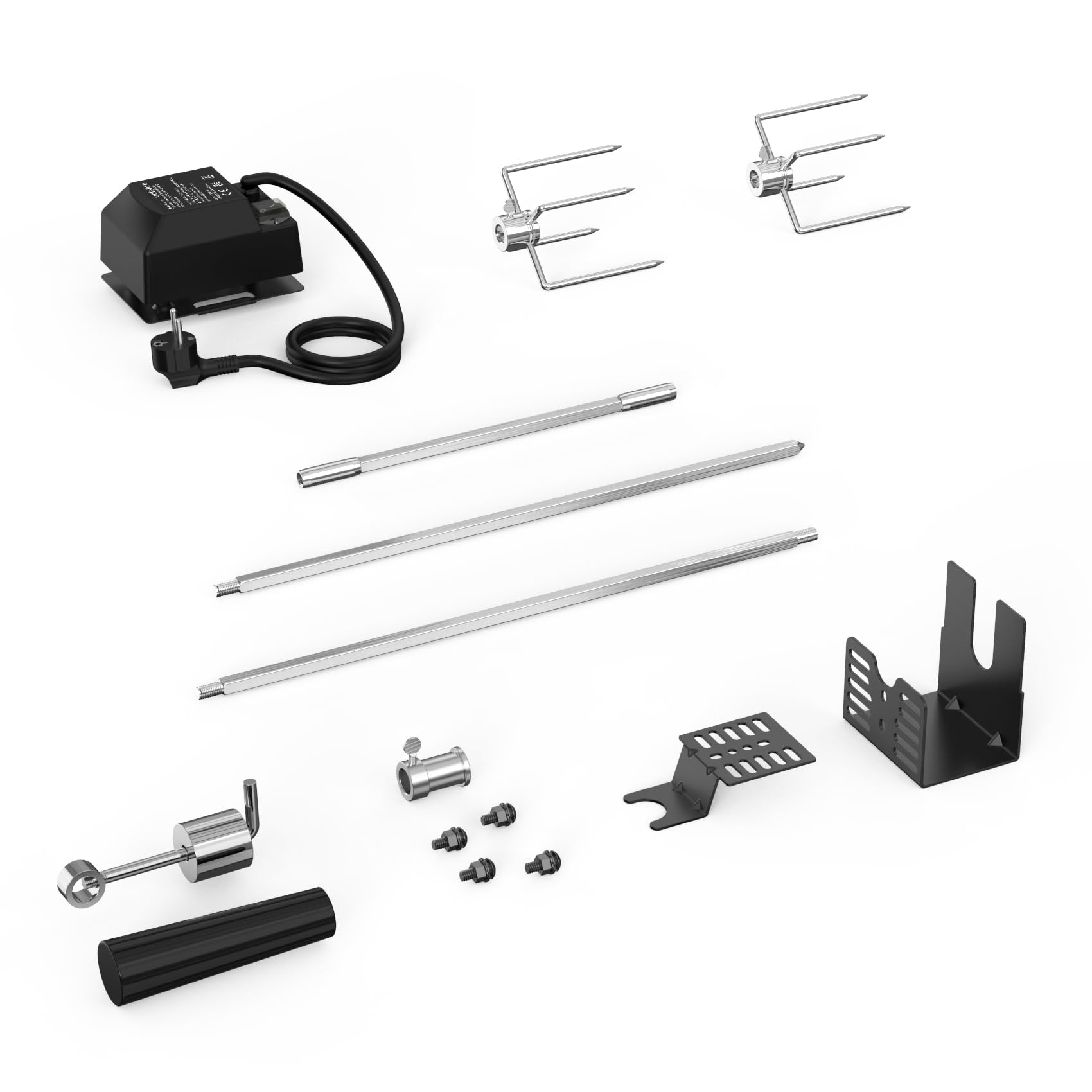 onlyfire BRK-6054 Asador Giratorio para Barbacoas Universal para La Mayoría de Las Parrillas de Gas de 2 a 4 Quemadores, Accesorios de Cocina para Barbacoas