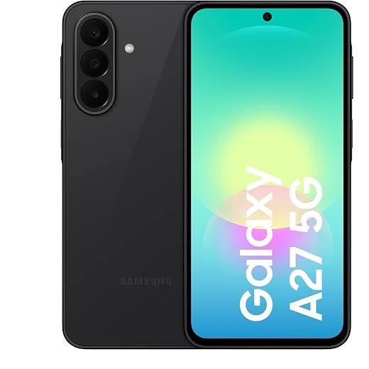 Samsung Galaxy A27 5G 128GB Teléfono Móvi con IA, Negro, Garantía 3+1 Años
