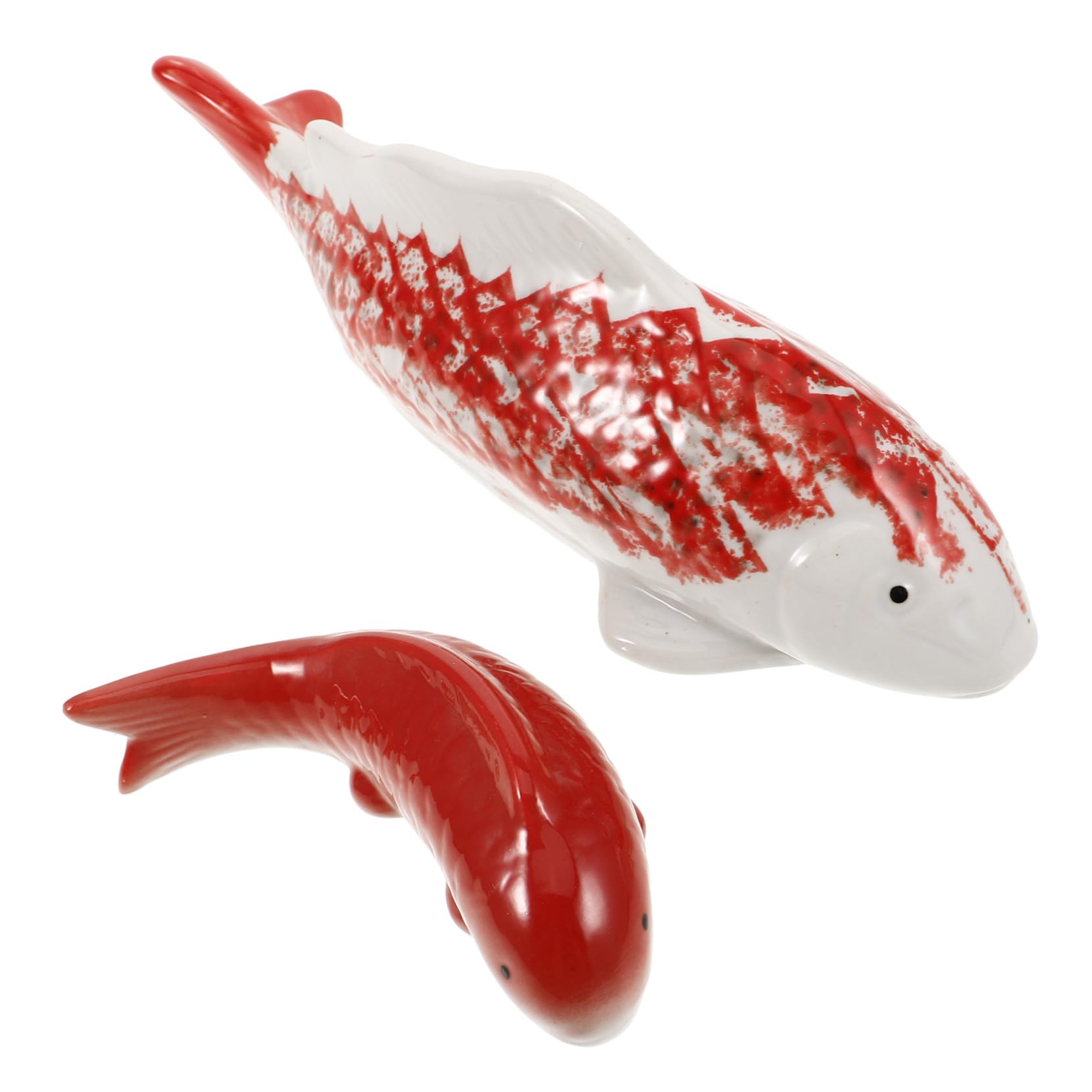 Kisangel 4stücke Keramische Fische Statue Für Aquarium Schwimmende Fischdekoration Kreative Tierfiguren Für Teiche Und Aquarien Langlebig Und Detailreich