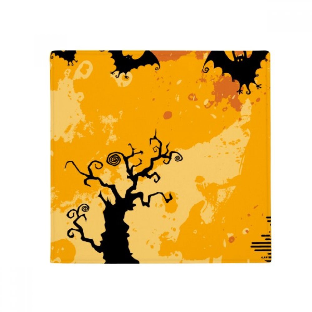 Tapis Halloween Ghost Arbre paillasson antidérapant cuisine et tapis pour animaux 80x80cm