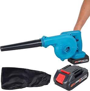 Soffiatore Foglie Elettrico Ricaricabile Cecaro Group - Batteria Litio 48W Con Sacca - Foto 8