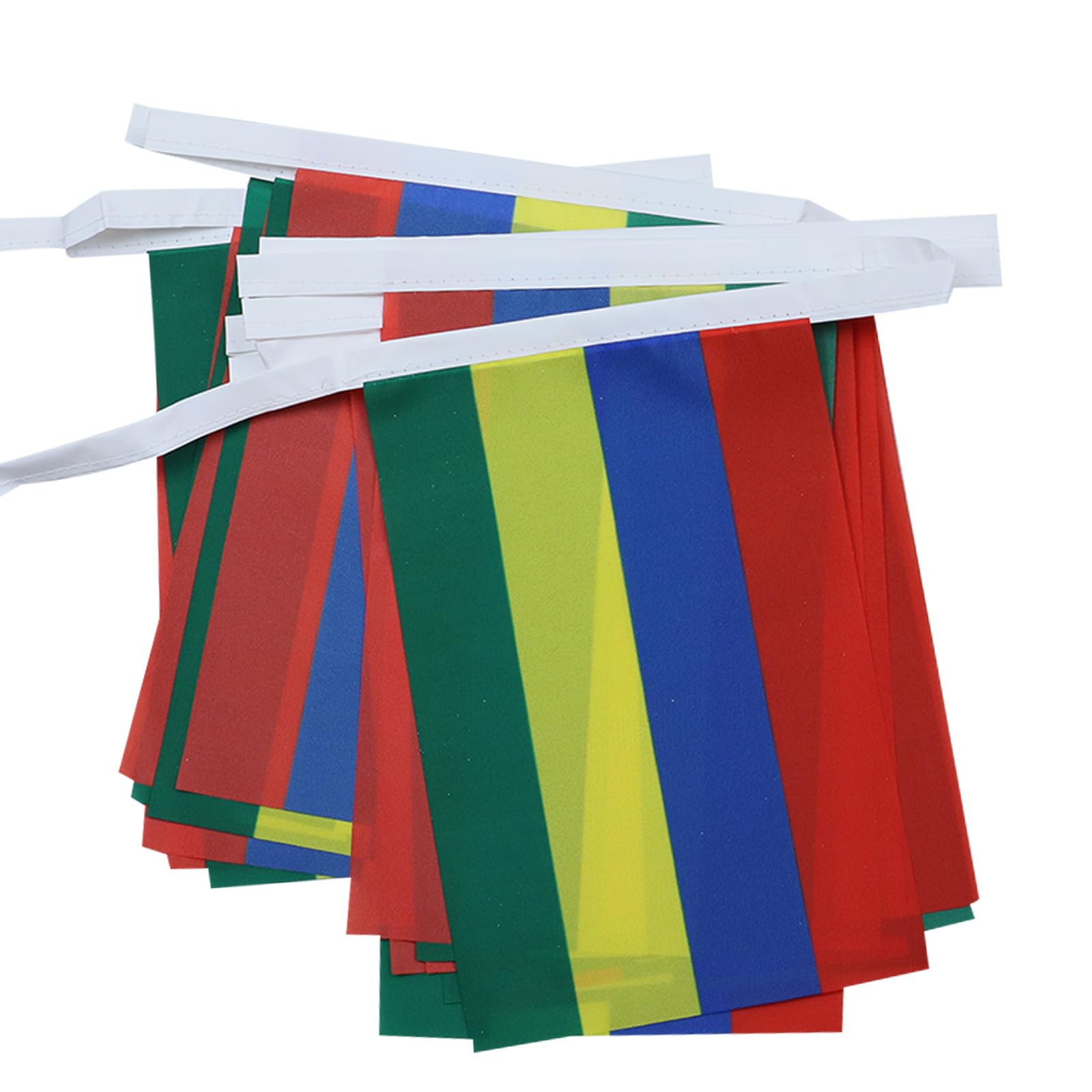 AZ FLAG Mauritius Bunting Flag, 20 Ft Garland with 20 Small Mauritian Flags 8'' x 6'', 100% Polyester String Pennant, 6 meters
