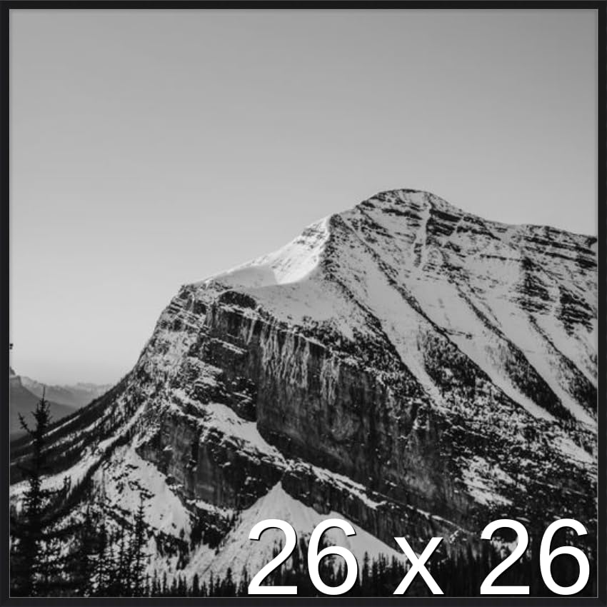 Frame It Easy 26 x 26 Satin Black Metal Frame (Ashford)