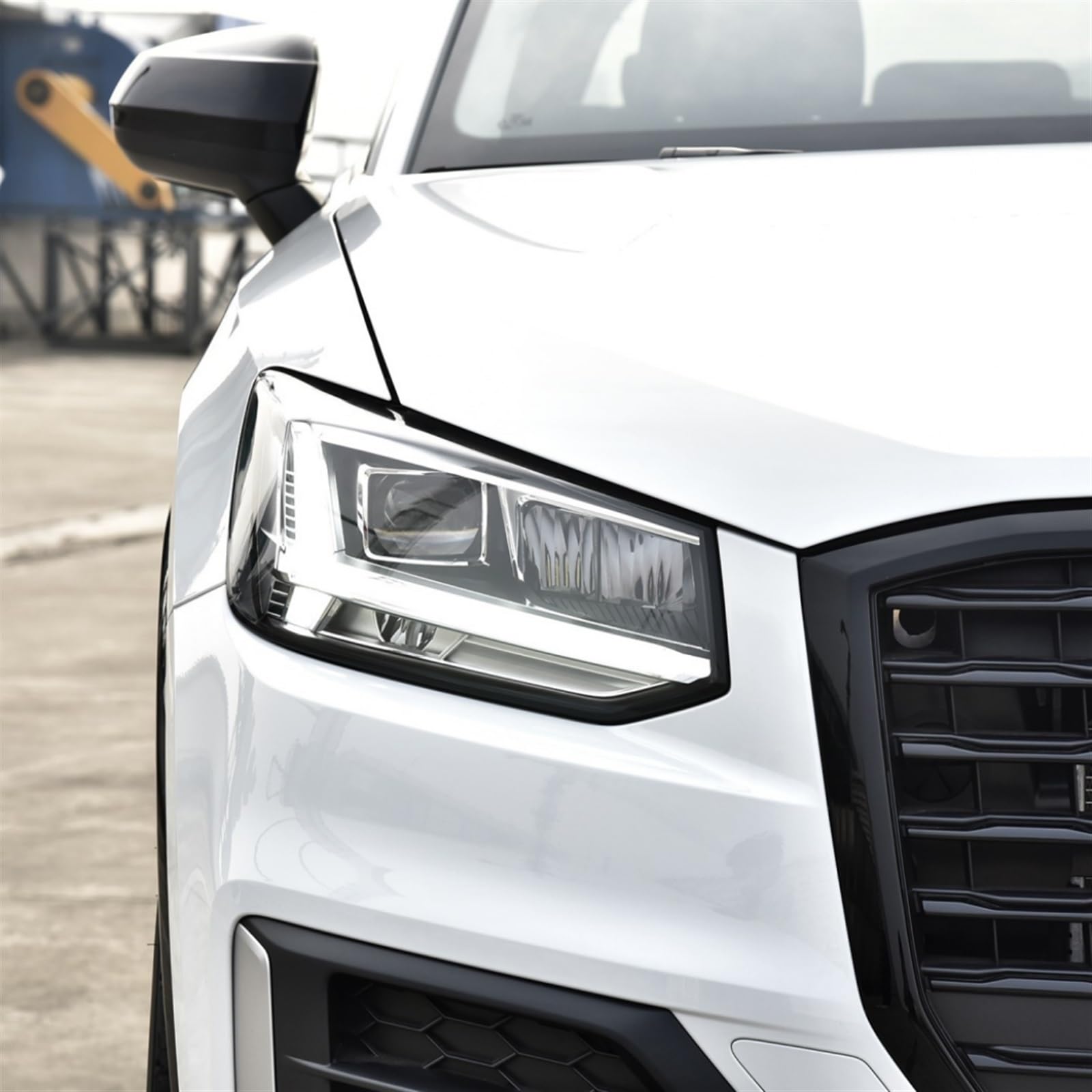Coperchio Lente Faro Per Audi Per Q2 Per Q2L 2018 2019 2020 2021 Faro Anteriore Copertura Paralume Trasparente Faro Borsette Lampada In Vetro Borsette Luci Maschera (Size : Right Side)