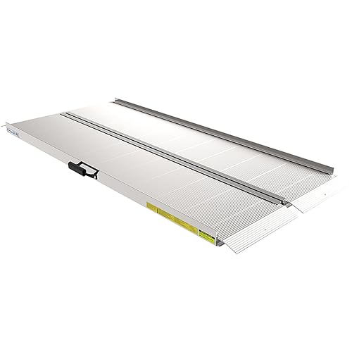 TRAVERSE Aluminum Singlefold Folding Ramp, Portable Loading Ramps for Wheelchairs,