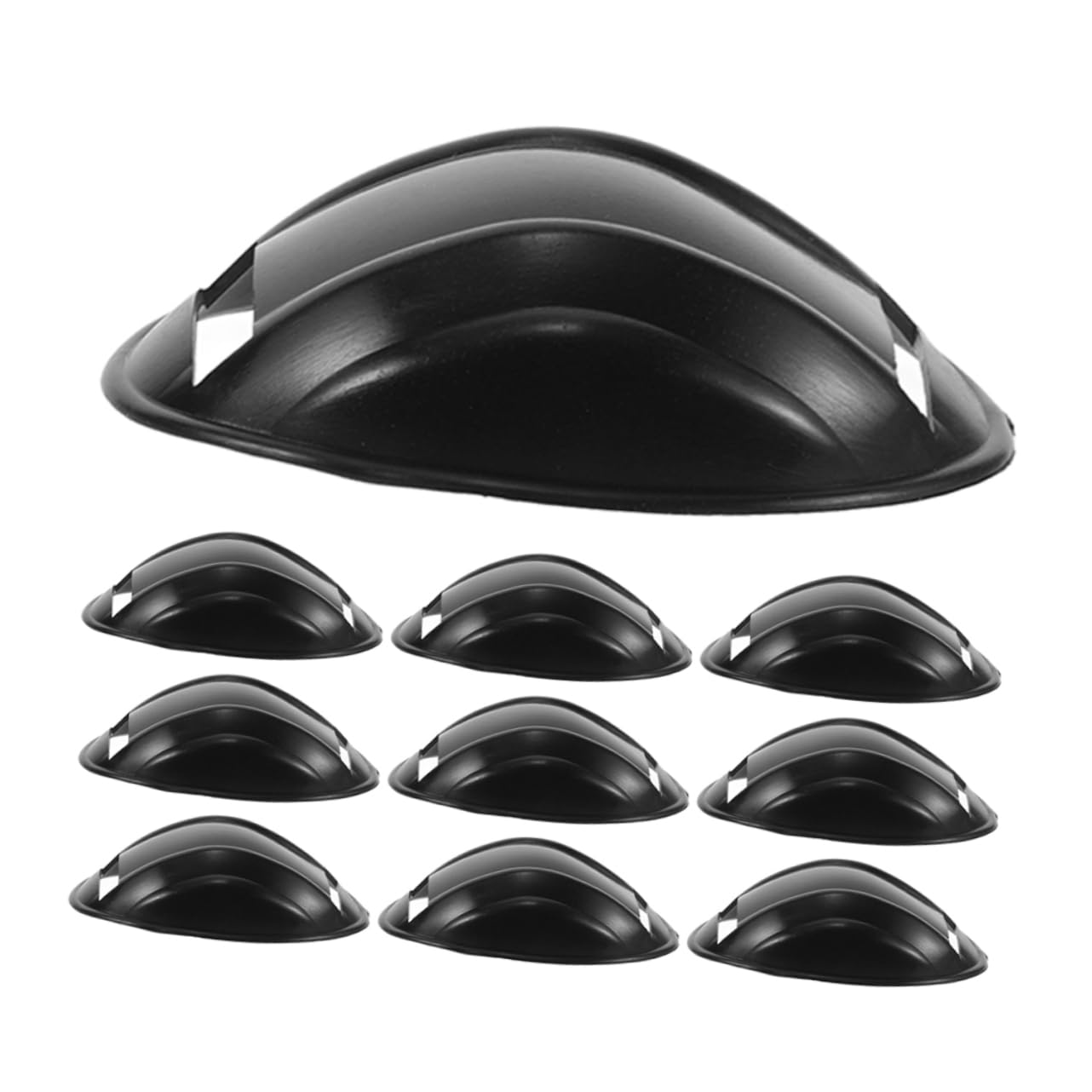 PRETYZOOM 10pcs Motorcycle Pad Chin Guard Chin Pad for Soccer Football Chin Strap Pad Chin Protector Pad Chin Protector for Soccer Chin Rest Chin Liner Chin Pads Black Plastic