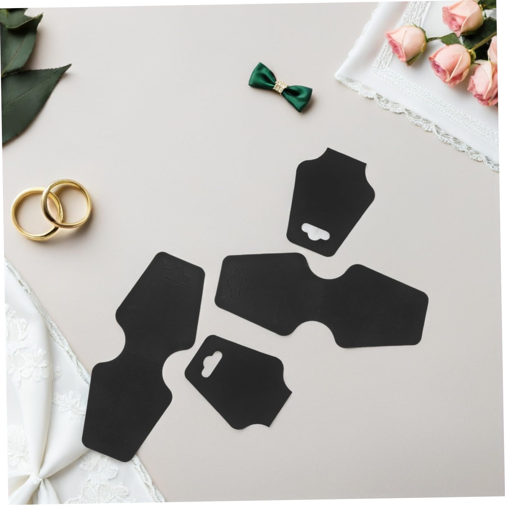 SOIMISS 400pièces Cartes Présentation Bijoux Papier Kraft Vierge pour Colliers Et Boucles Oreilles avec Adhésif pour Bijoux Et Bracelets