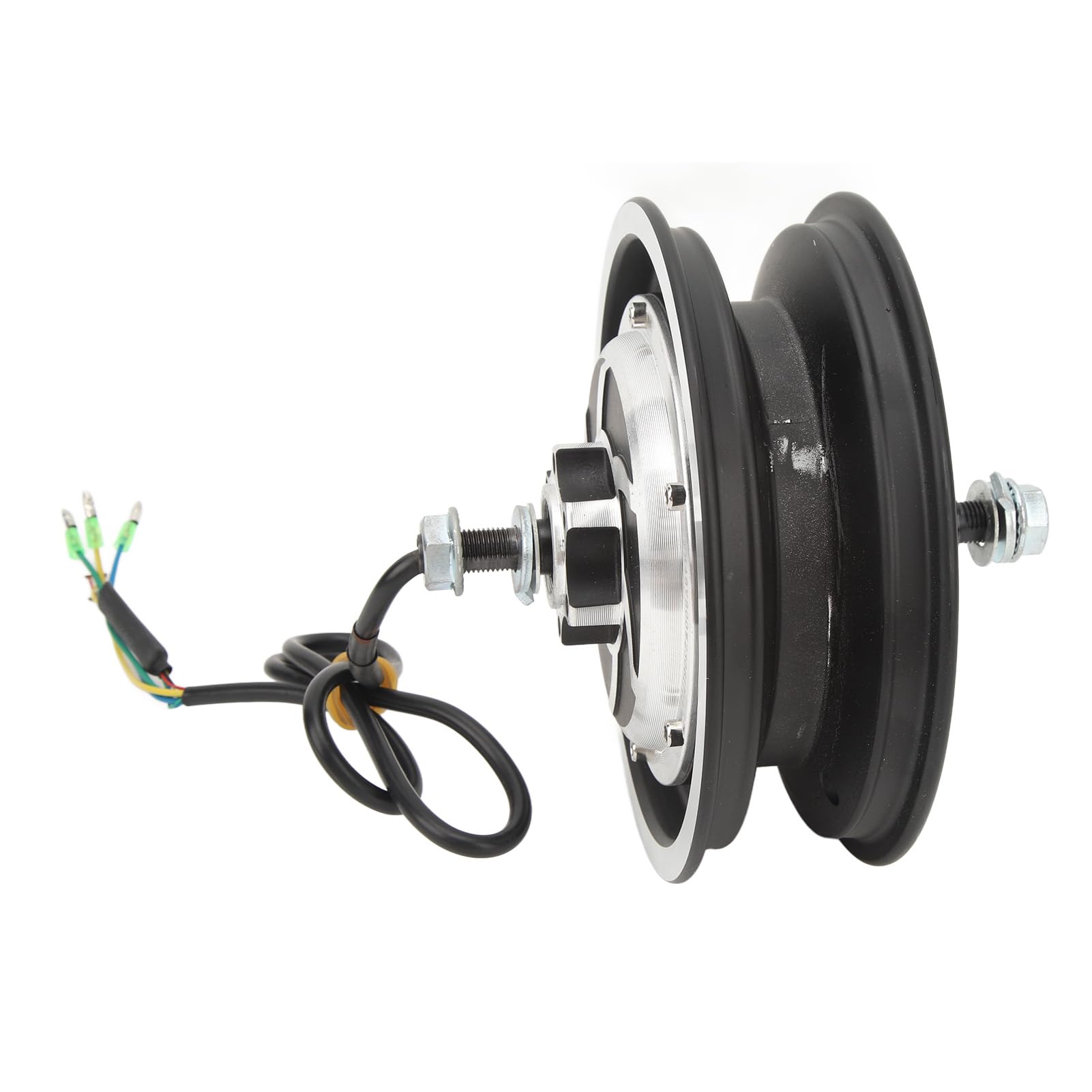 BuyWeek Moteur de Moyeu de Roue de Scooter Électrique pour SmartGyro, 10 Pouces 48V 800W Moteur de Moyeux d'Entraînement de Trottinette Électrique Fonctionnement Silencieux en Alliage d'Aluminium