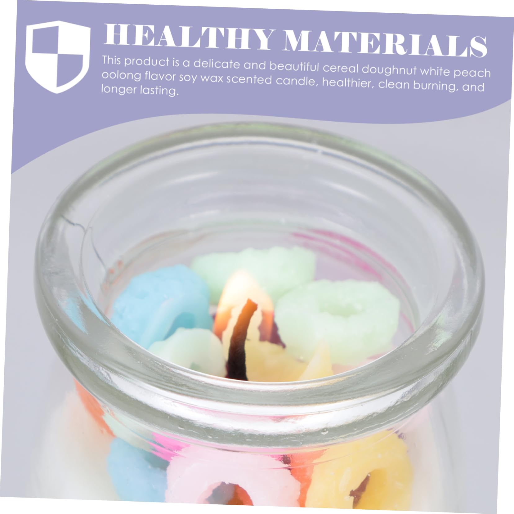 2 Stück Sojawachskerze Duft von Donut und Oolong Kleine Dekorative Duftkerze für Aromatherapie Perfektes für Familie Vielseitig Einsetzbar Wohnräumen