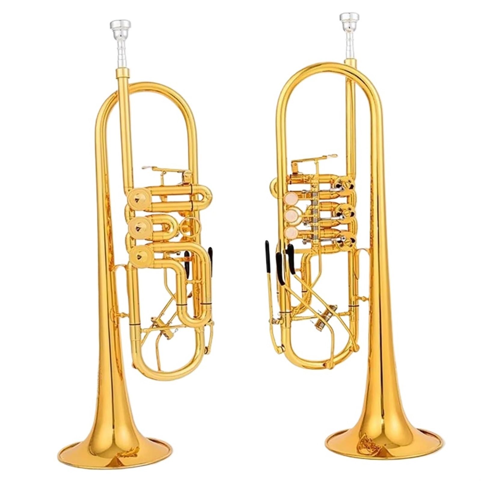 Tromba Standard Per Principianti Strumento A Tromba Professionale Con Valvola Rotativa Per Tromba In Sib Tipo B Chiave Piatta In Ottone Dorato