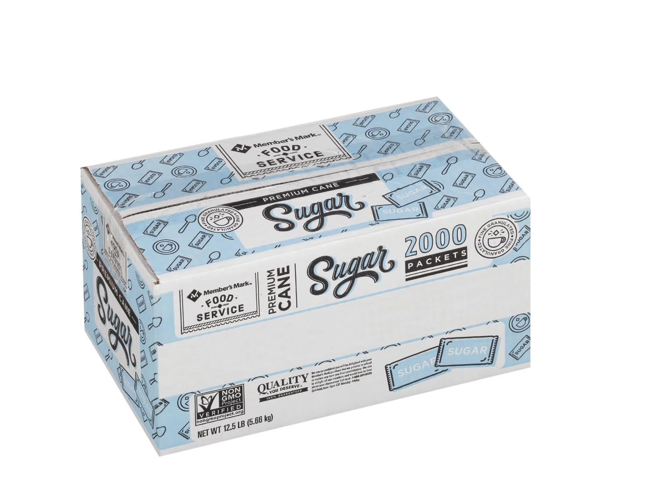 Member Mark Cane Sugar Premium Packets 2,000 ct - pack of 2