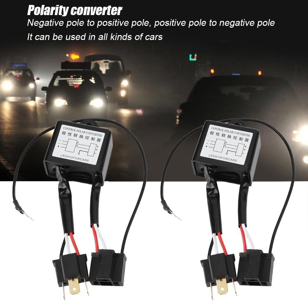 2 pezzi LED Convertitore Polarità Invertita Interruttore per H4