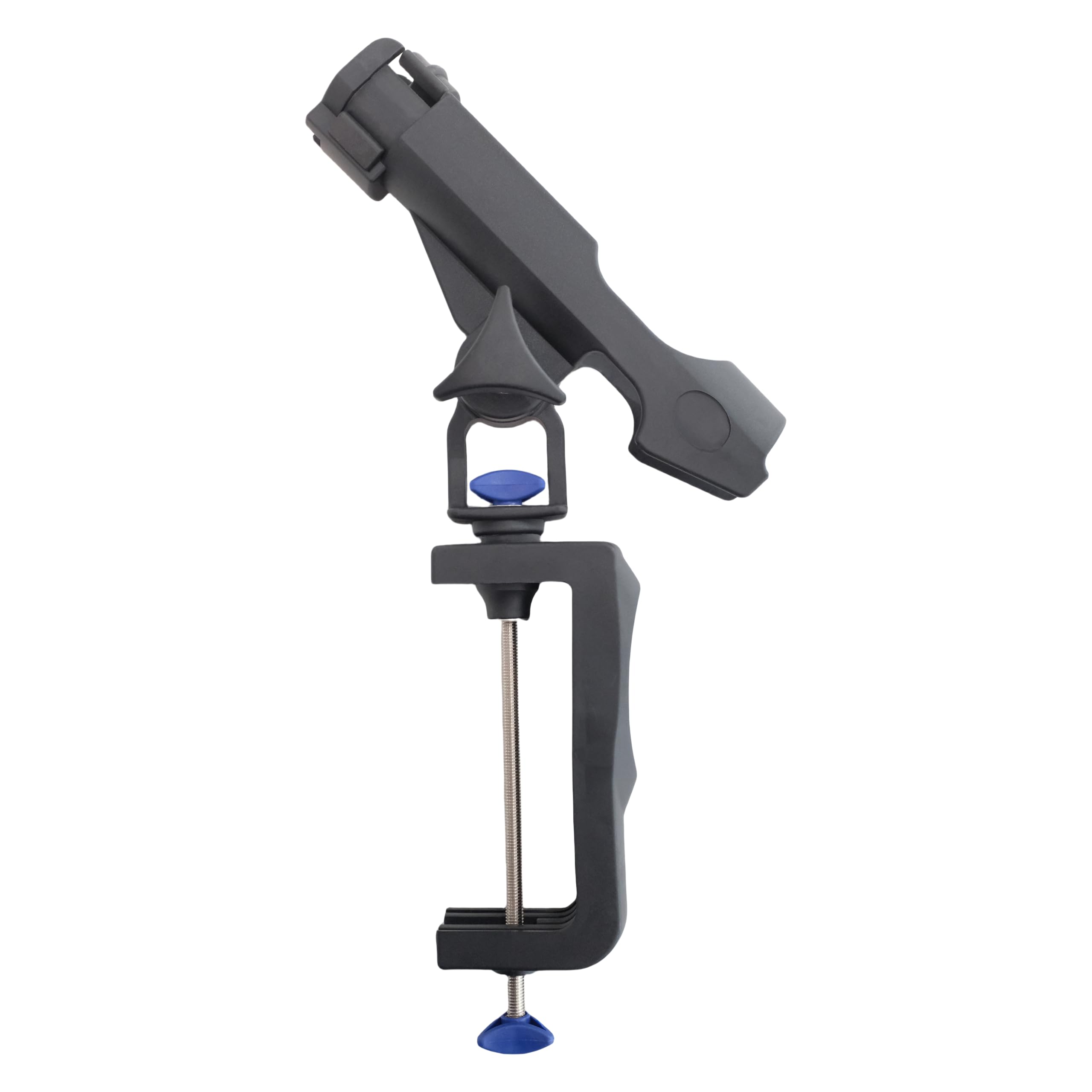 Fishing Boat Rods Holder with Large Clamp Opening 360 Degree Adjustable Fishing Rod Racks Folding Holder