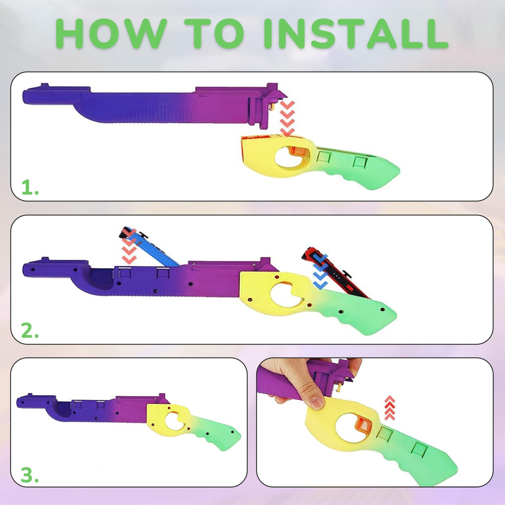 Controller per pistola da gioco Switch/Switch OLED, ricambio per controller per pistola da gioco per Splatoon 3 Shooting Games