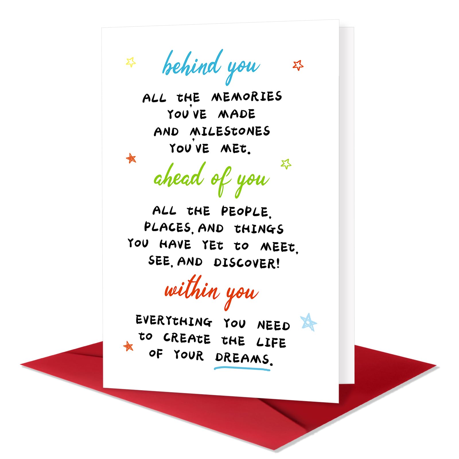Beixian Graduation Card for Him Her, Cute Graduation Gifts for Students, Graduate Gift for High School, College, Medical Student, Nurse.