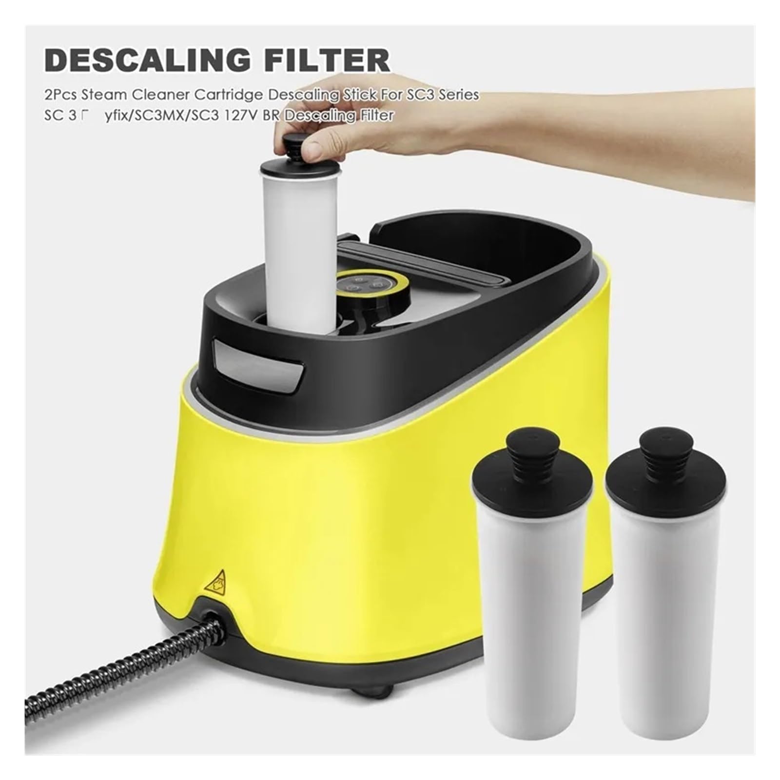 Lot De 2 Cartouches Détartrantes Compatibles Karcher SC2 SC3 - Pour Nettoyeur Vapeur - Entretien Performance
