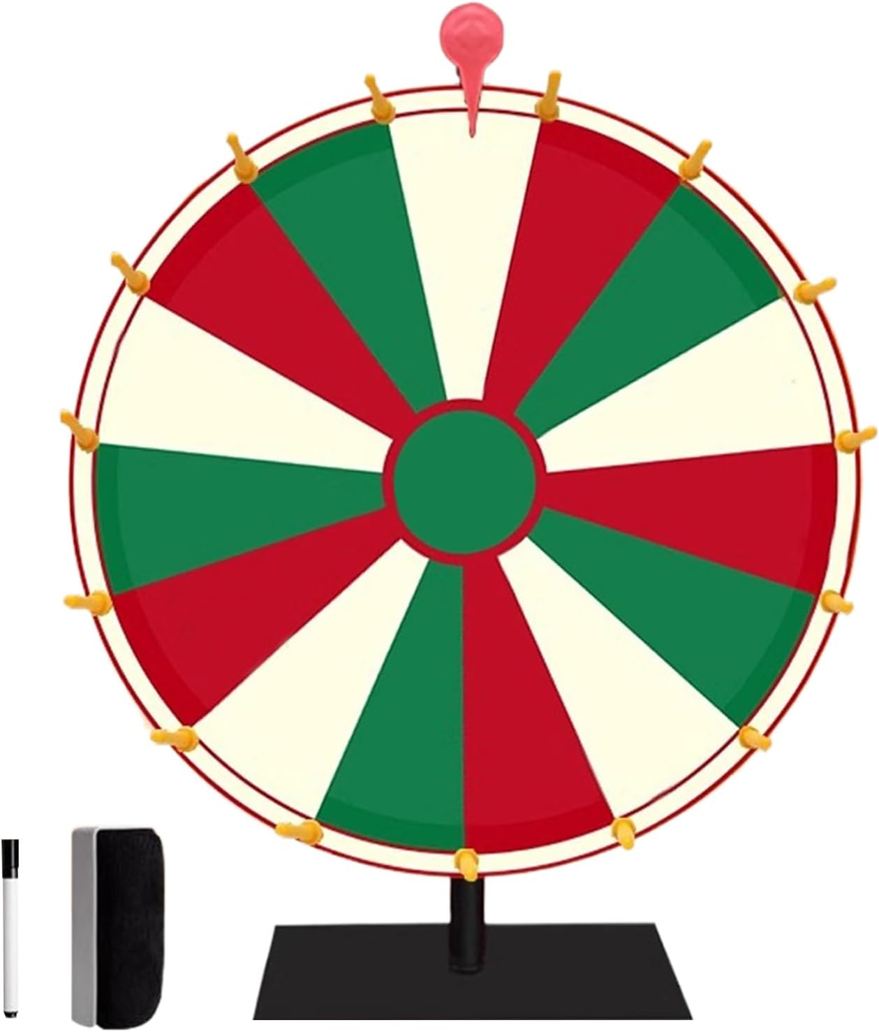 spinningg Wheel - Prize Wheel | Colorful Roulette Wheel for Prizes | Wheel of Fortune Spinner | spinningg Wheel for Prizes | Tabletop Roulette Spinner of Fortune Spin The with Erase| 10/15 Slots Game