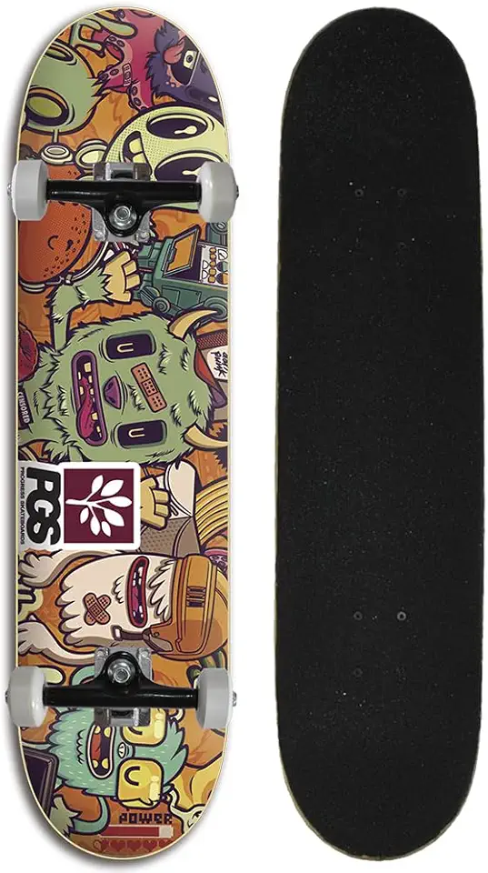 Skate Iniciante Completo Progress - PGS Monster Colors