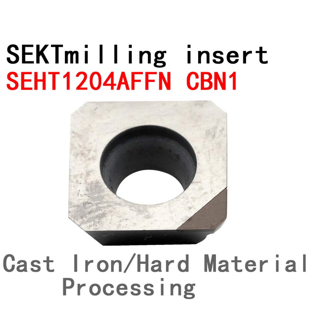 10Pcs SEHT1204AFFN CBN1 CNC Cast Iron Hard Material Machining Cutting Precision Cut Lathe KM Milling Cutter Carbide End Mill Inserts