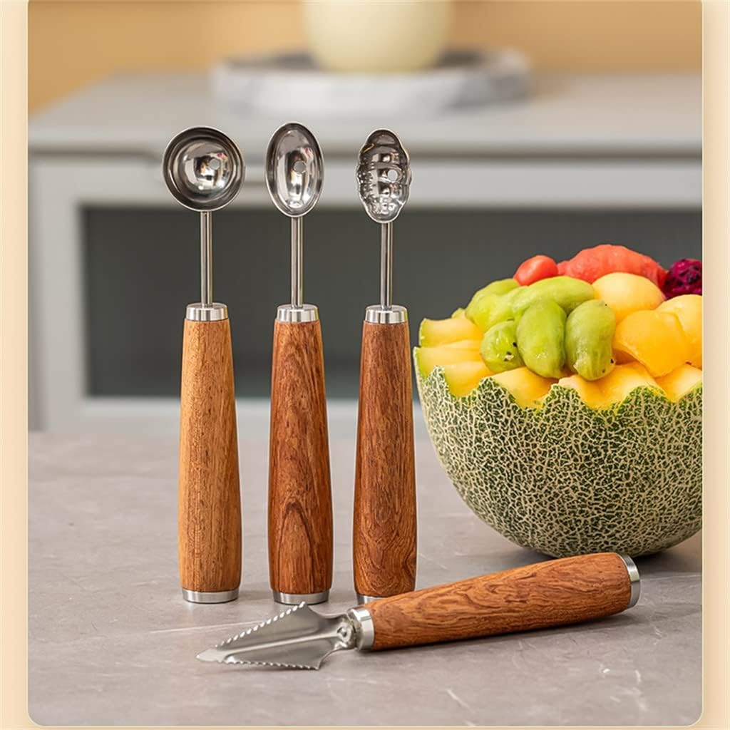 304 Stainless Steel Ball Digger Fruit Segmentation Carving Ice Cream Scoop