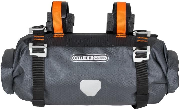 Ortlieb Bike Packing Handle-Bar Pack Small: 9 Liter Gray/Black