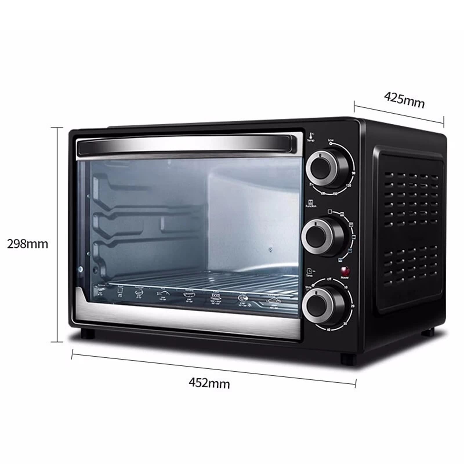 Microondas de encimera, horno multifunción para hornear en casa, posición de horneado multicapa, gran capacidad de 30 litros, control de temperatura uniforme little surprise