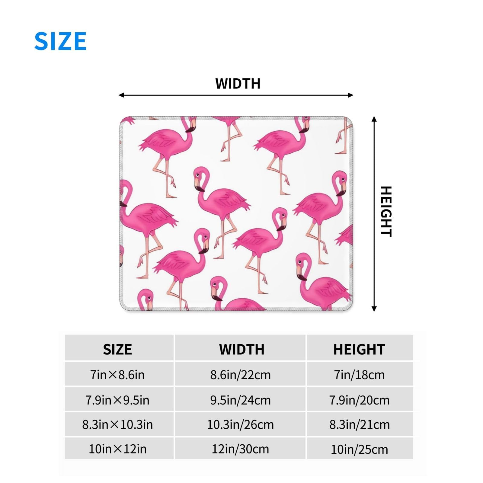 Pink Flamingos Non-Slip Rubber Large Mouse Pad For Desk Large Gaming Mouse Pad Xxl Extended Mouse Pad With Stitched Edges Non Slip Base Water Resist Pad Desk Mat 35 4x15 7inch