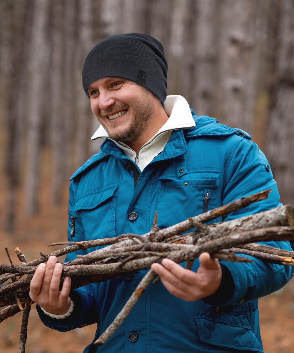 Warm Slouchy Beanie Hat - Deliciously Soft Daily Beanie in Fine Knit - Image 5