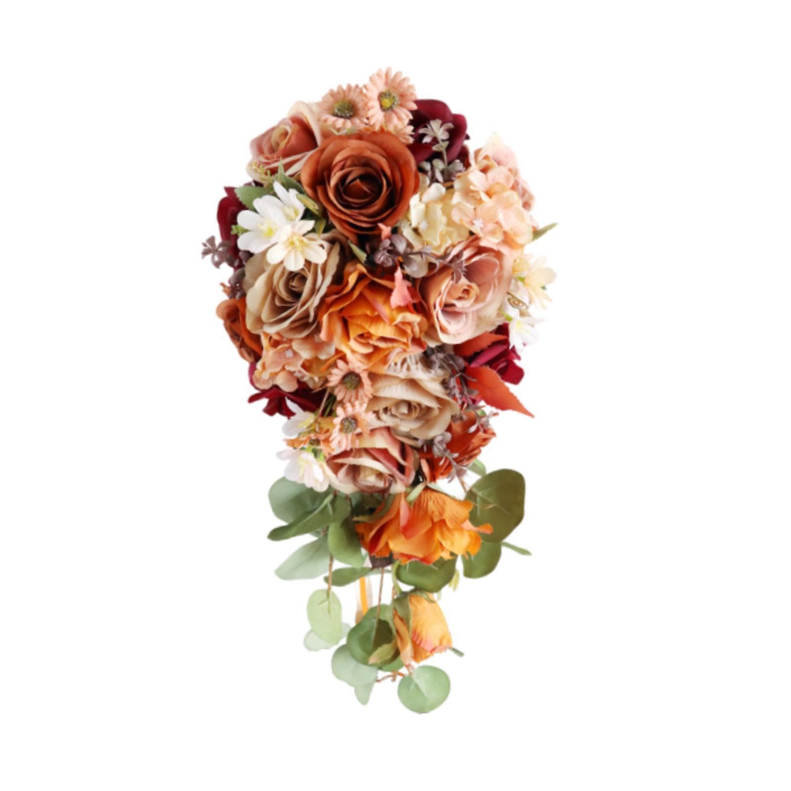 AUYXSSZ Artificial Bouquet For Brides Beautifully Crafted Wedding Flowers For Elegant Ceremonies And Celebrations Wedding Bouquet Bride Tossing Romantic