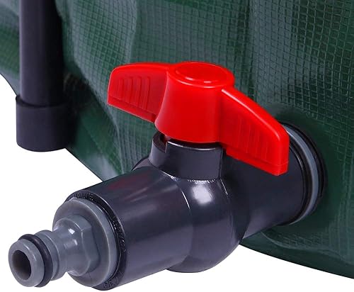 Miniatura 8 de VINGLI - Barril de lluvia plegable de 66 galones, tanque portátil de almacenamiento de agua, sistema de recogida de agua de lluvia, contenedor de
