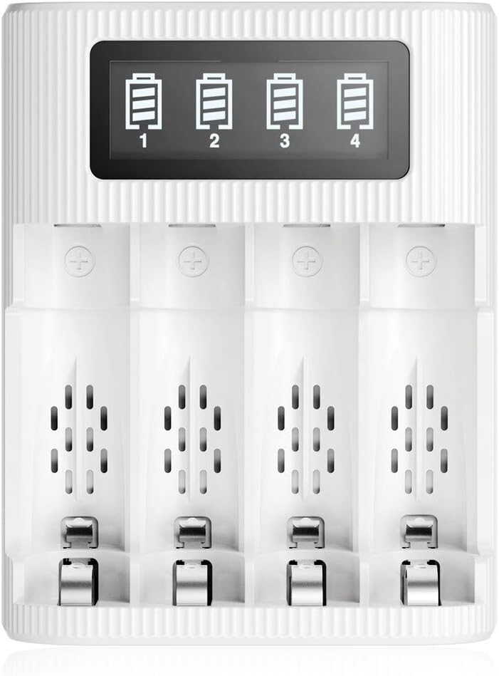 CHARGEUR DE BATTERIE Pour 1 à 4 Piles AA/AAA NiCd NiMH Chargeur De