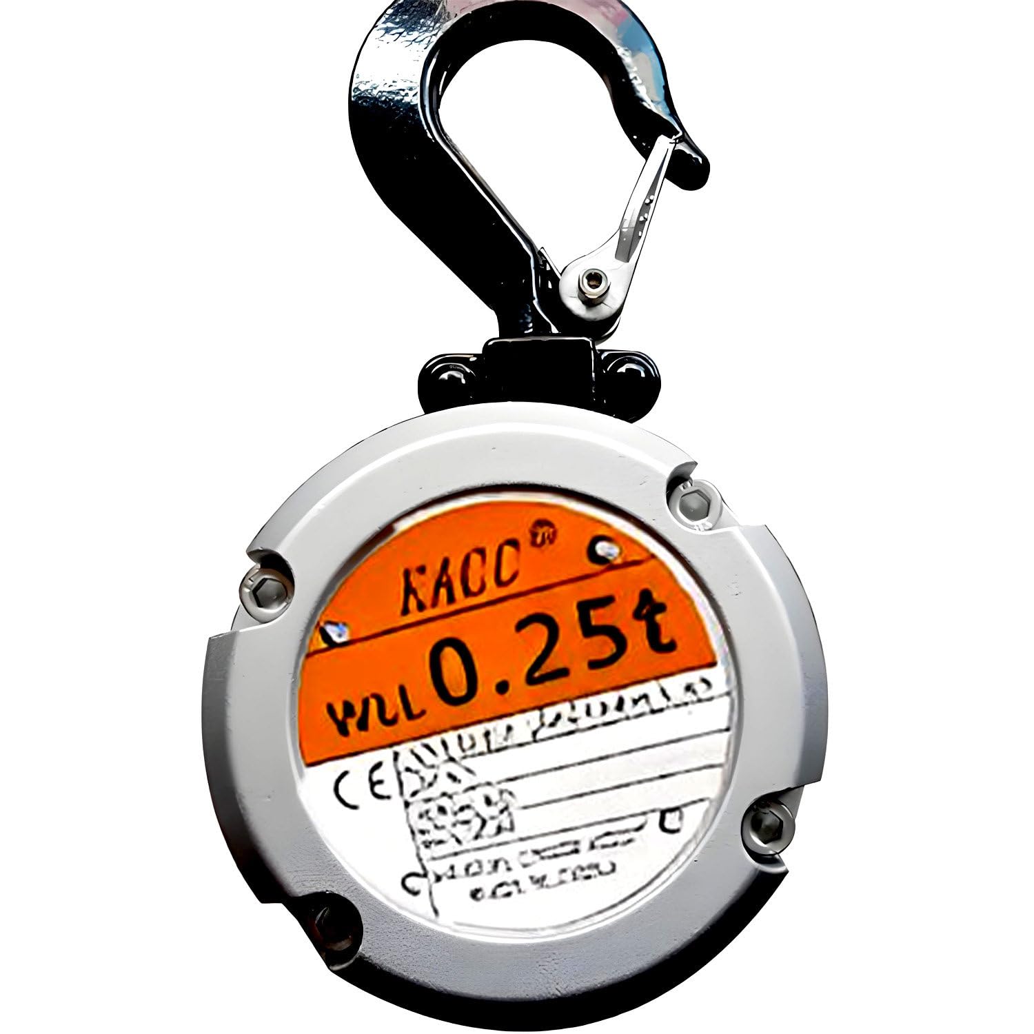 Tragbarer Handkettenzug, Mini-Kettenzug, Hebeketten mit Haken, 250 kg/500 kg Manganstahlkette, 360° drehbarer Haken für Bauarbeiten 0.25T