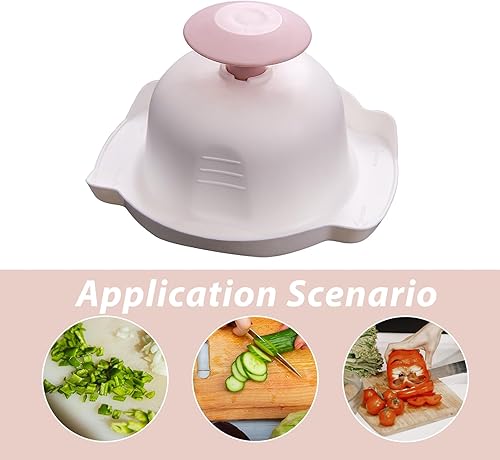 Miniatura 6 de DOITOOL 2 piezas de soporte de seguridad alimentaria herramienta de corte de mandolina, protectores de dedos de mano de plástico anticortes,