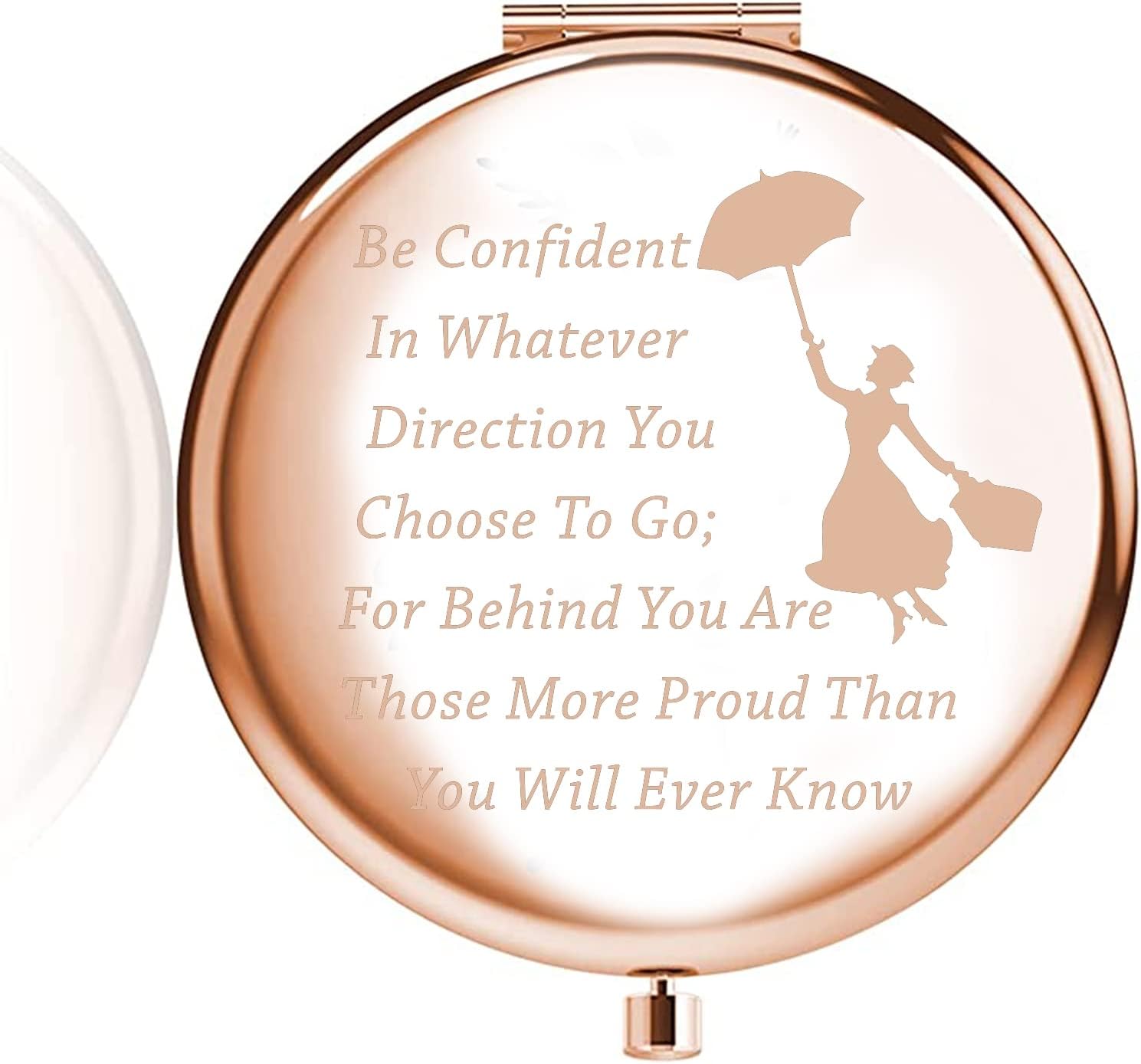 LQRIMary Movie Compact Mirror Mary Quote Gift Umbrella Fans Gift Makeup Mirror Inspirational Gifts (Mary)