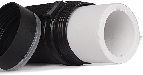 Kits de rollo de lona de algodón con doble imprimación, rollo de lona de 16.4 pies x 24 pulgadas y tubo de lona expandible para pintura al óleo y