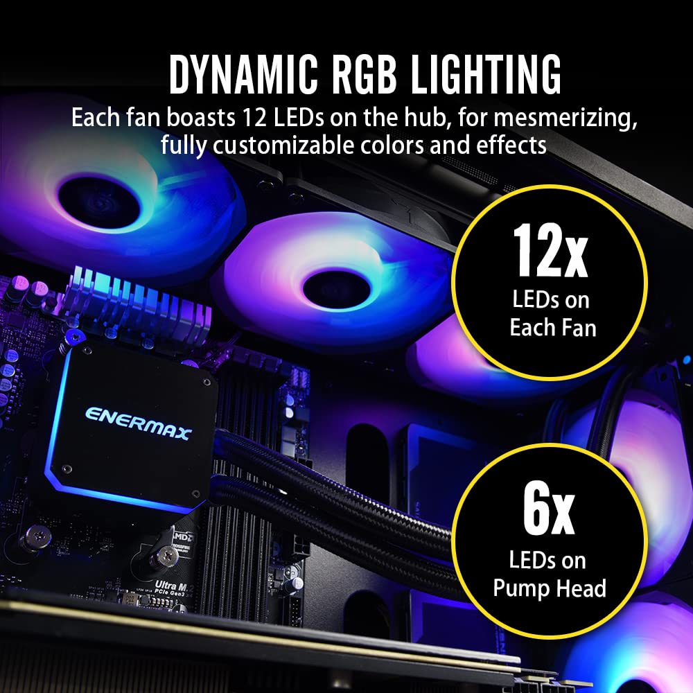 Amazon.co.jp: Enermax Liqmax III 360 A-RGB AIO CPU液体クーラー 