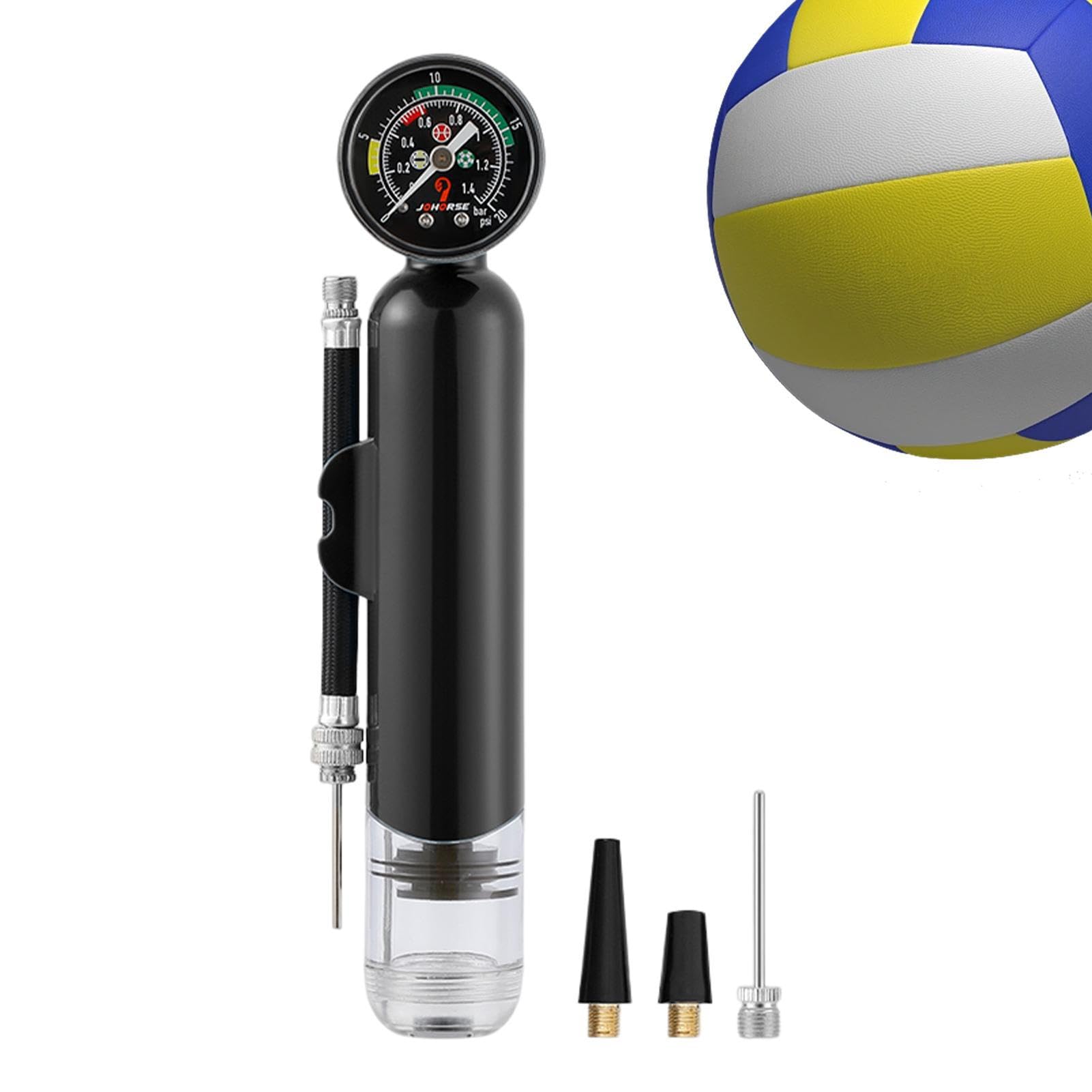 Bomba De Mano Para Baloncesto | Hasta 40 PSI | Incluye Agujas Y Accesorios Para Globos Y Pelotas