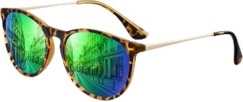 CHBP Polarized Sunglasses for Women Men - Trendy 2026 Vintage Classic Retro Round Mirrored Lens Designer Style