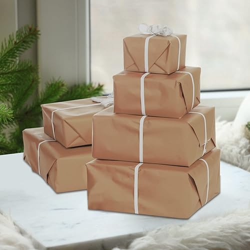 Miniatura 5 de NEBURORA 120 hojas de papel de seda marrón oscuro para envolver, 14 x 20 pulgadas - Papel de envolver marrón a granel para bolsas de regalo,