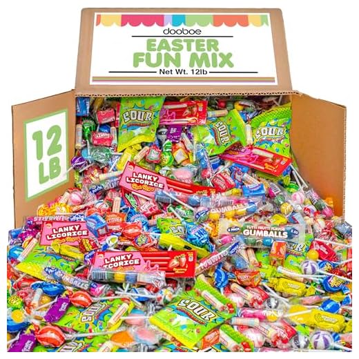 BULK Candy - 12 Pounds - Huge Parade Candy Assortment - Bulk Candy Individually Wrapped For Schools, Offices, Mixed Party Candies - Assorted Candy for Pinata Filler, Birthdays, Easter, Claw Machines