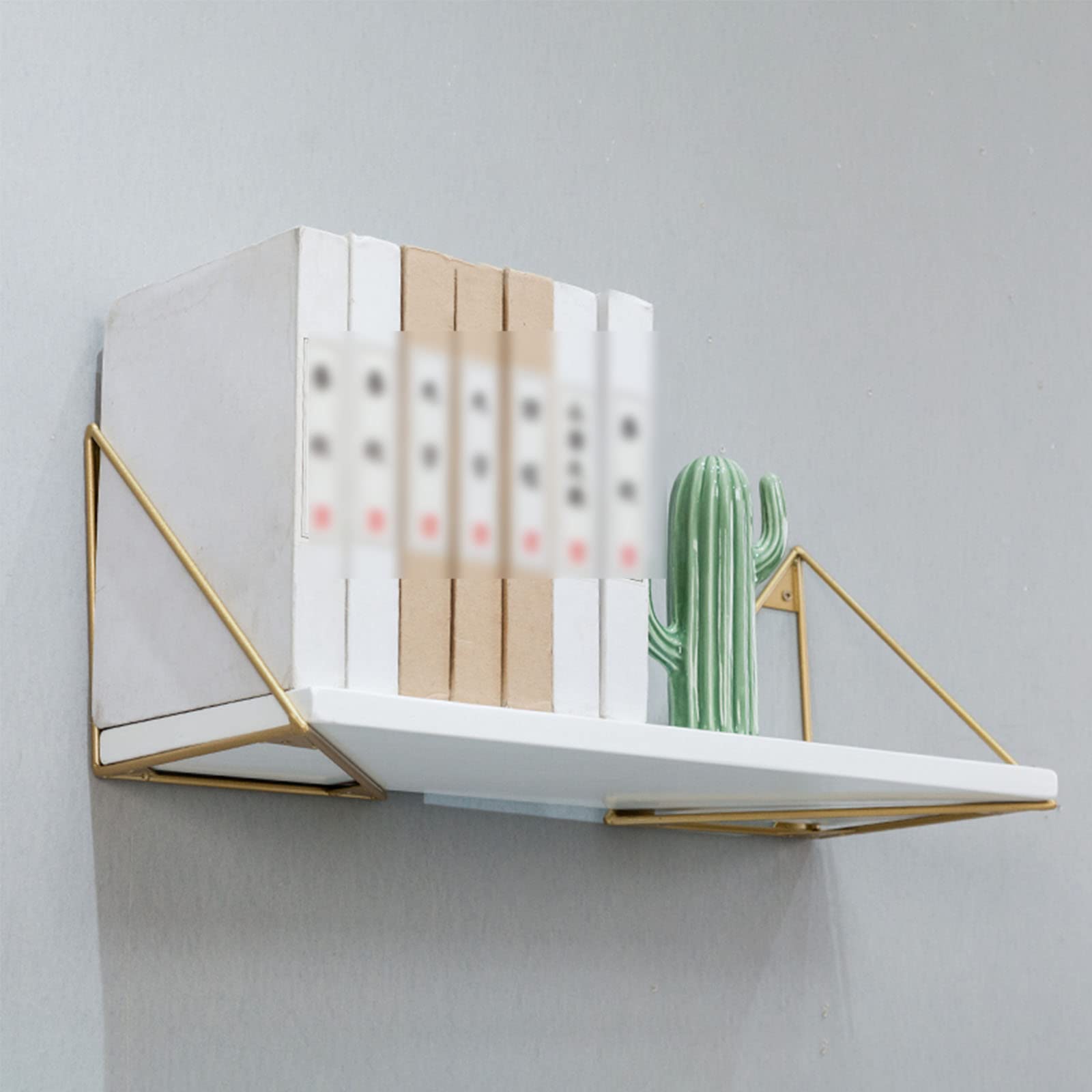 2 Staffe per Mensole Triangolari A Parete,Reggimensola Da Cucina Creative,Sstaffe Angolari Decorative Fisse Premium,Staffa Salvaspazio Fai Da Te,Tre Colori Opzionali (25cm/9.8in)