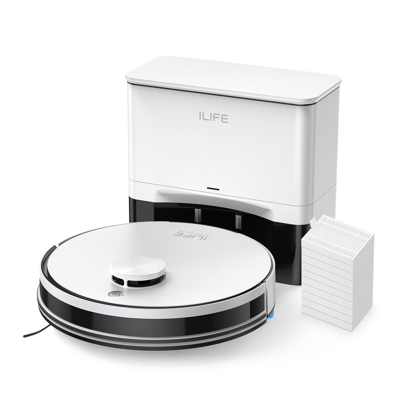 ILIFE A30 Pro Robot Vacuum and Mop Combo with self-empty station and accessories