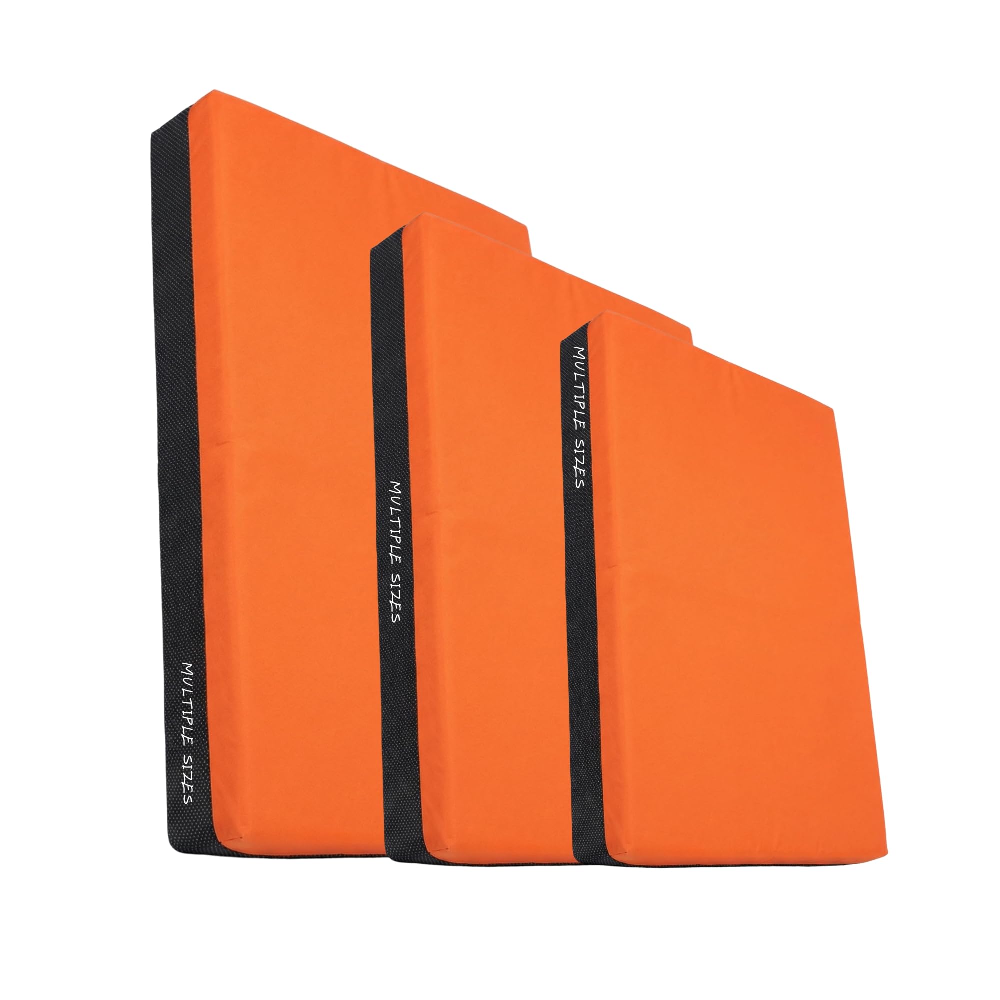 Non-Slip Crash Mat, Safety Exercise Gym Mat Pad, Critical Fall Height Tested to 3 Metres BS:EN1177 [Orange, X-Large]
