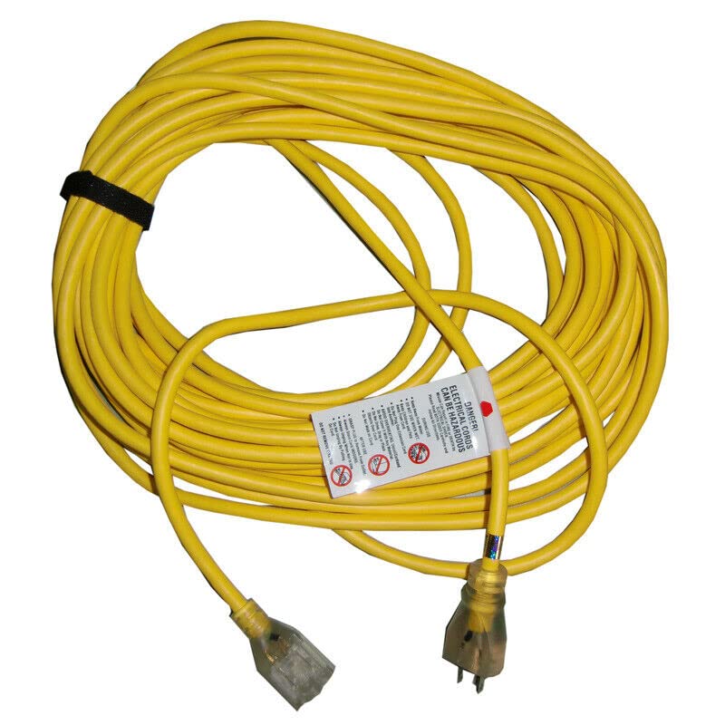 for ProTeam 50' 16 Gauge Yellow Extension Cord Outdoor Use 13A 125V 1625W 101678