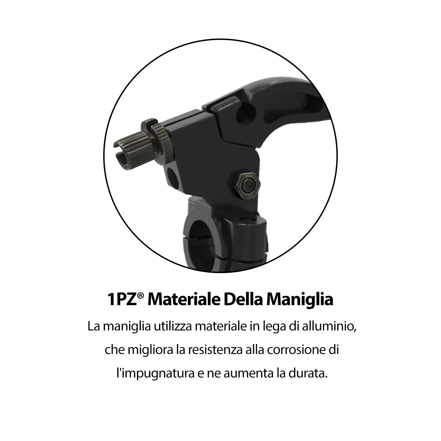 1PZ LA5-L02 7/8 Pollici 22mm Alluminio Nero Sinistra Leva del Freno Frizione Maniglia Persico per 50cc 70cc 90cc 110cc 125cc Pit Dirt Bike Motocross Moto