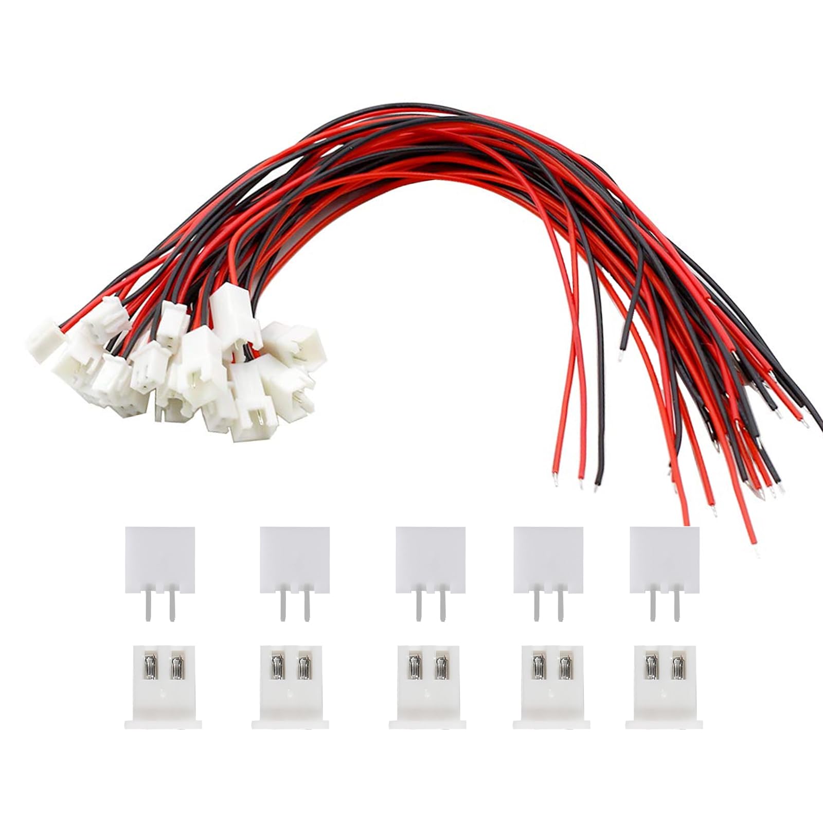 Amazon.com: HSF 20 Sets 28 AWG JST MX 1.25mm 2 Pin Single