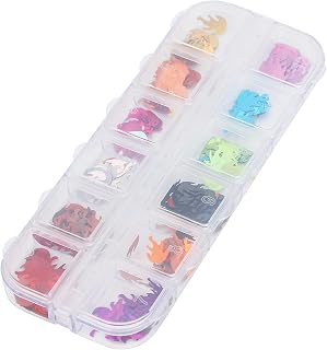 AYNEFY AYNEFY 12 Colors Decorative Sequins Plastic Glitter Fragments for DIY Crafts, Jewelry Making, Scrapbooking Supplies