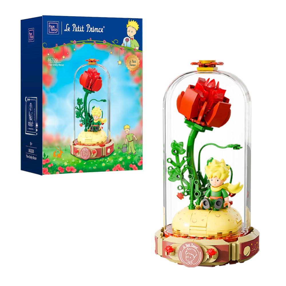 Amazon.com: PANTASY Le Petit Prince Rose Flower Building Bricks