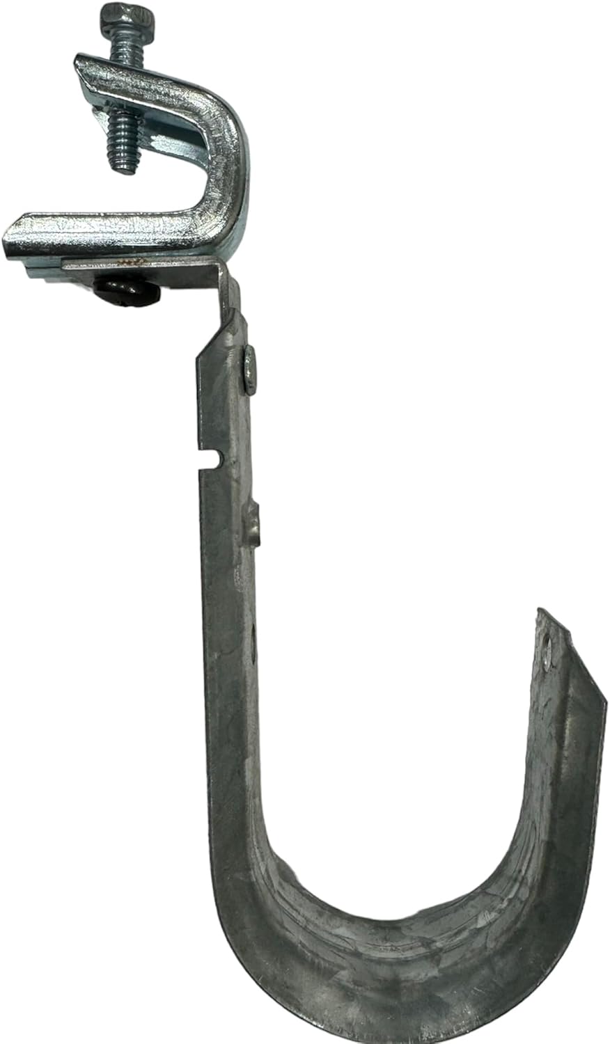 1-5/16 Inch Heavy Duty Metal Cable & Wire Support J-Hook Hangers with Swivel Beam Clamp - 25 Pack