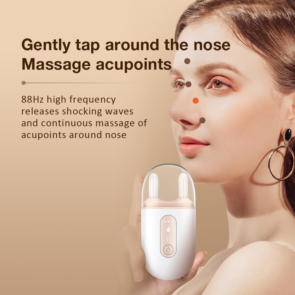 Masseur Électrique pour Rehaussement du Nez avec Vibration & Chaleur – Appareil de Remodelage Nasal et Raffermissement du Visage